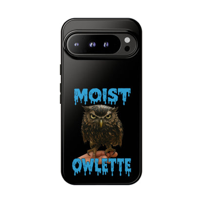 Moist Owlette Phone Case — Funny Owl Graphic Protective Case