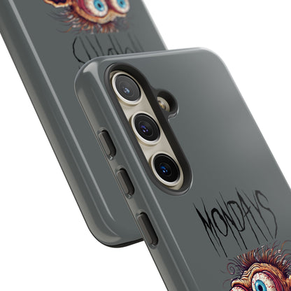 Mondays Zombie Character Phone Case – Funny Groggy Coffee Phone Cover