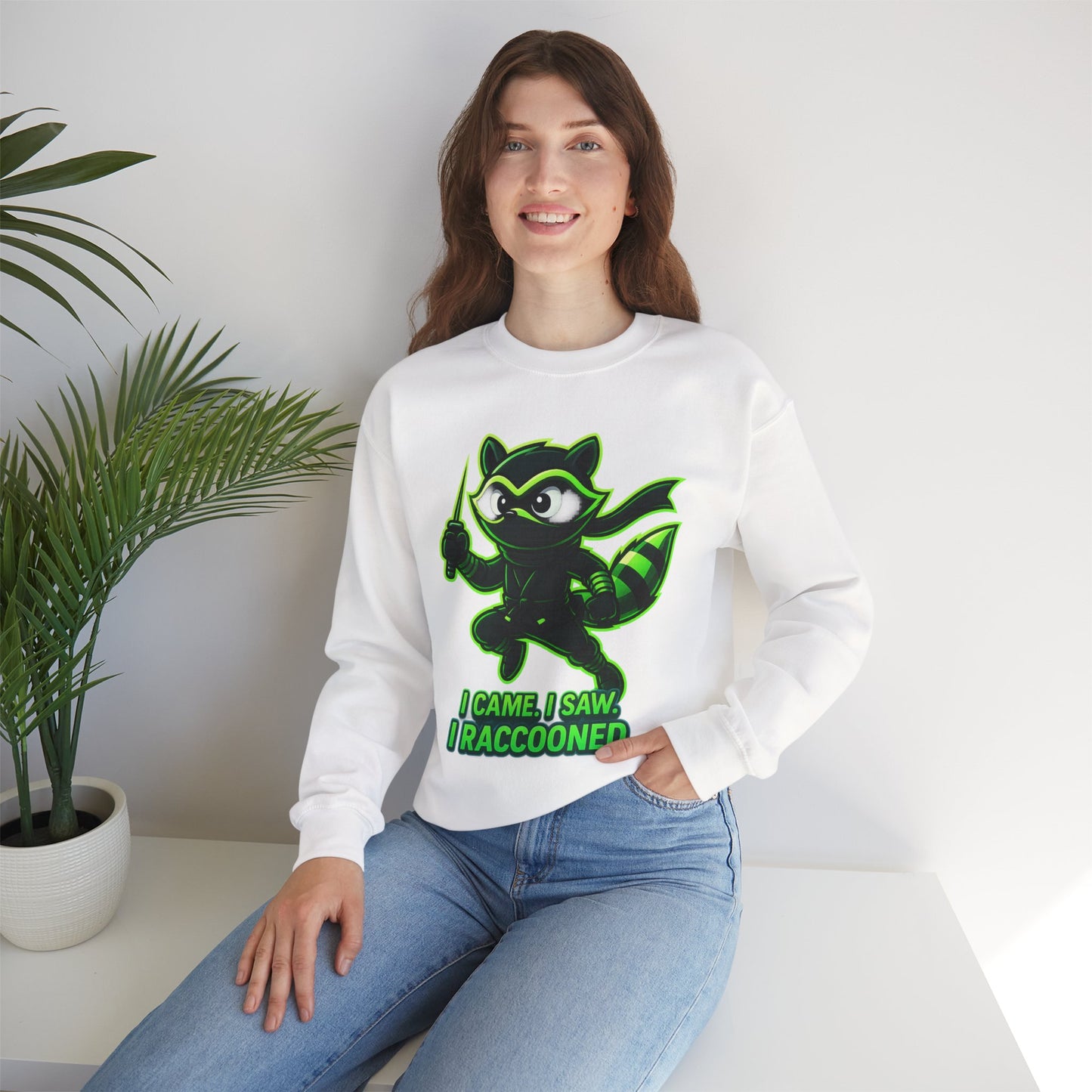 I Raccooned Ninja Crewneck