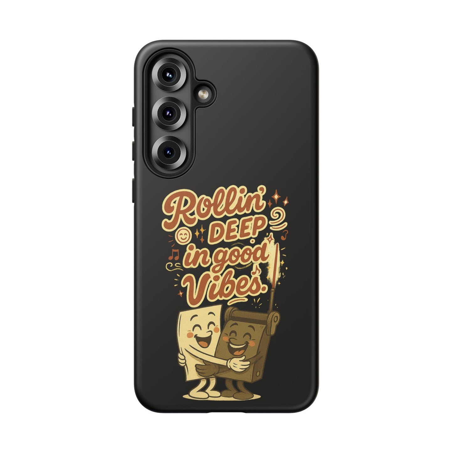 Phone Case — "Rollin' Deep in Good Vibes" Cartoon Retro Design