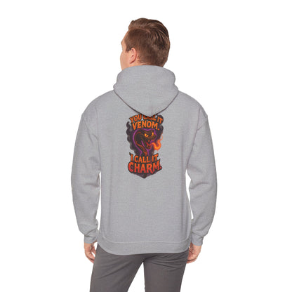 Venom I Call It Charm Hoodie — Spooky Snake Graphic Pullover