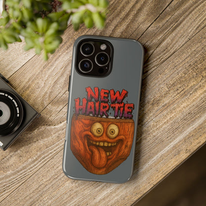 Phone Case — 'New Hairte' Funny Grinning Tongue-Out Monster Design