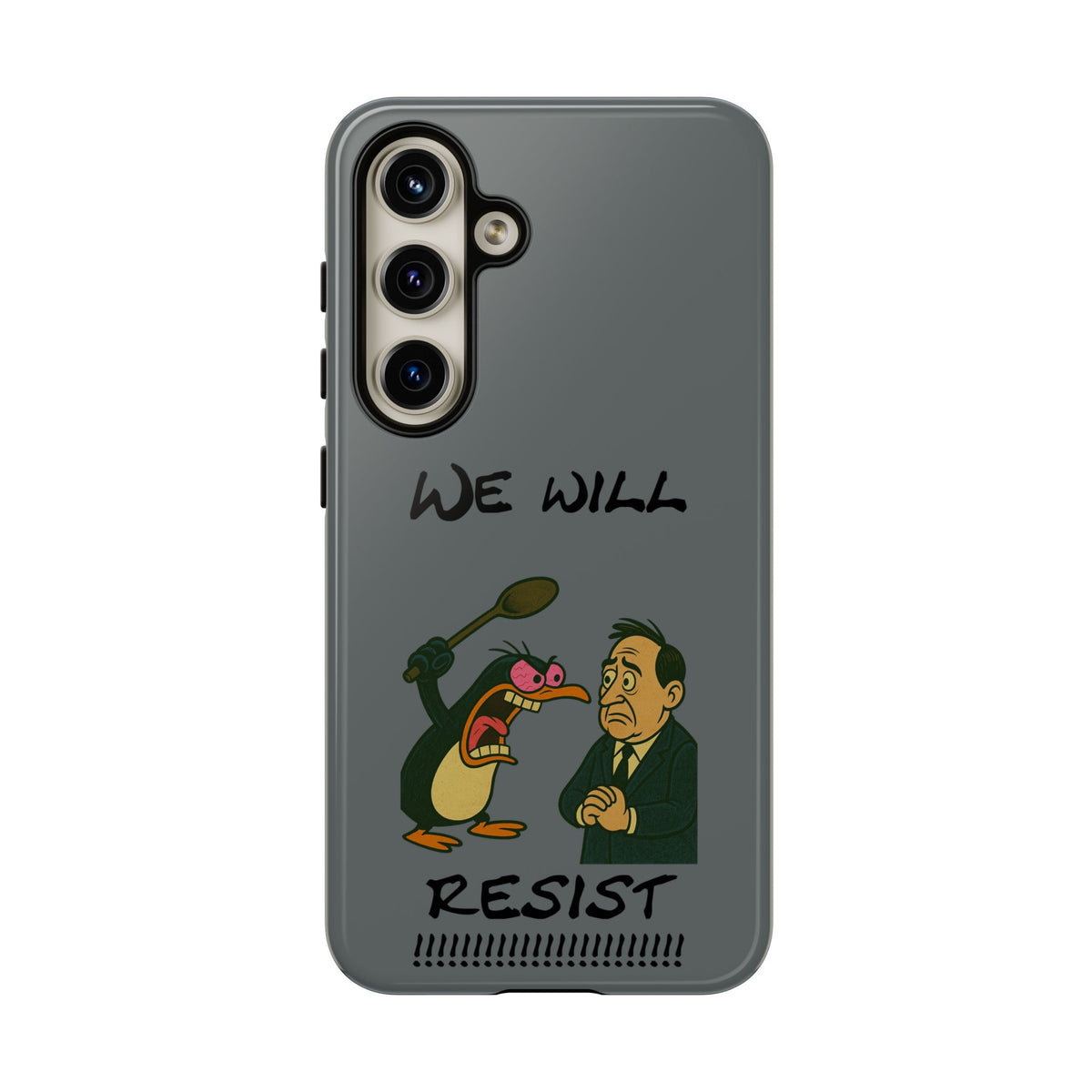 Phone Case - "We Will Resist" Cartoon Protest Design