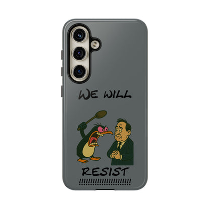 Phone Case - "We Will Resist" Cartoon Protest Design