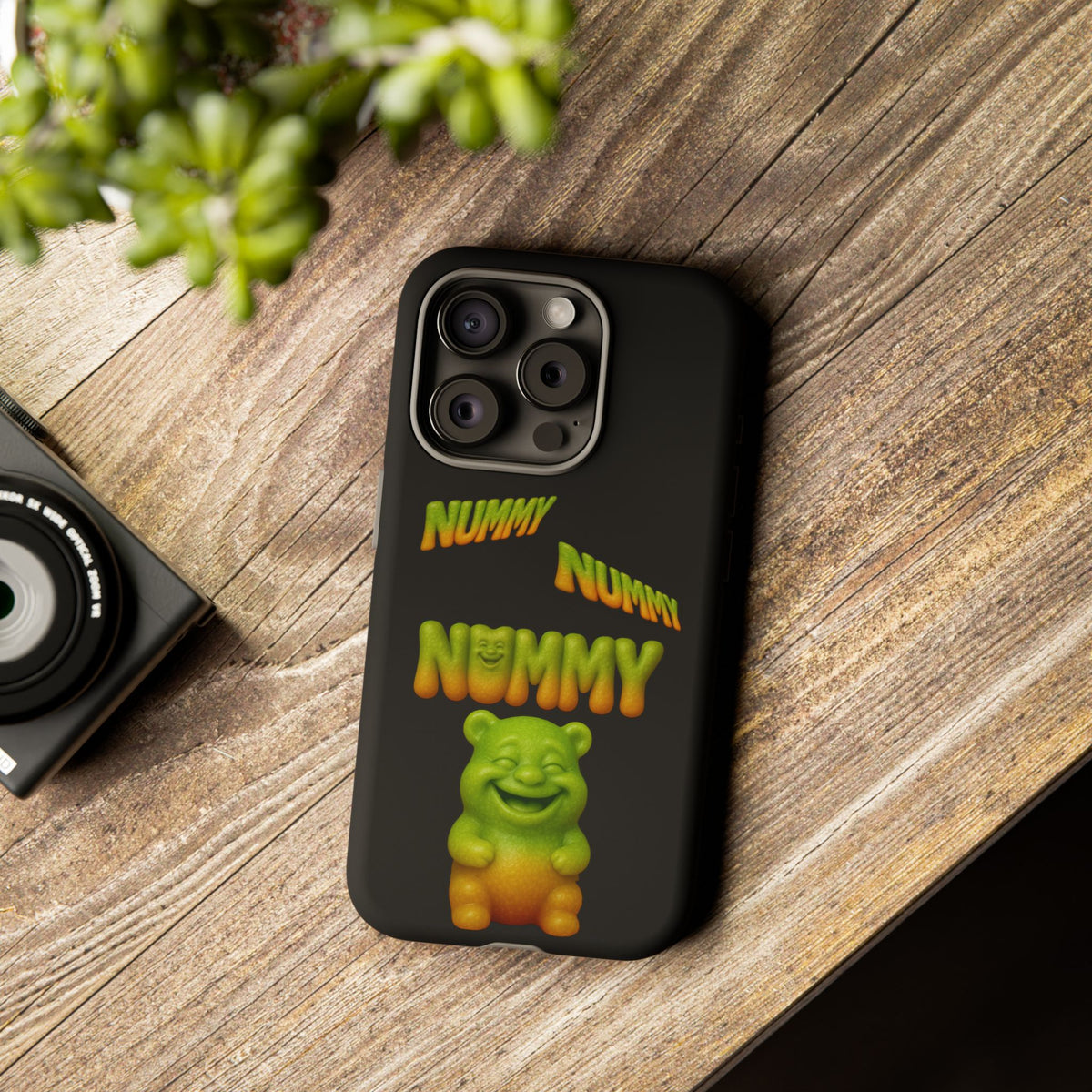 Nummy Gummy Phone Case — Cute Retro Green Gummy Bear Protective Case