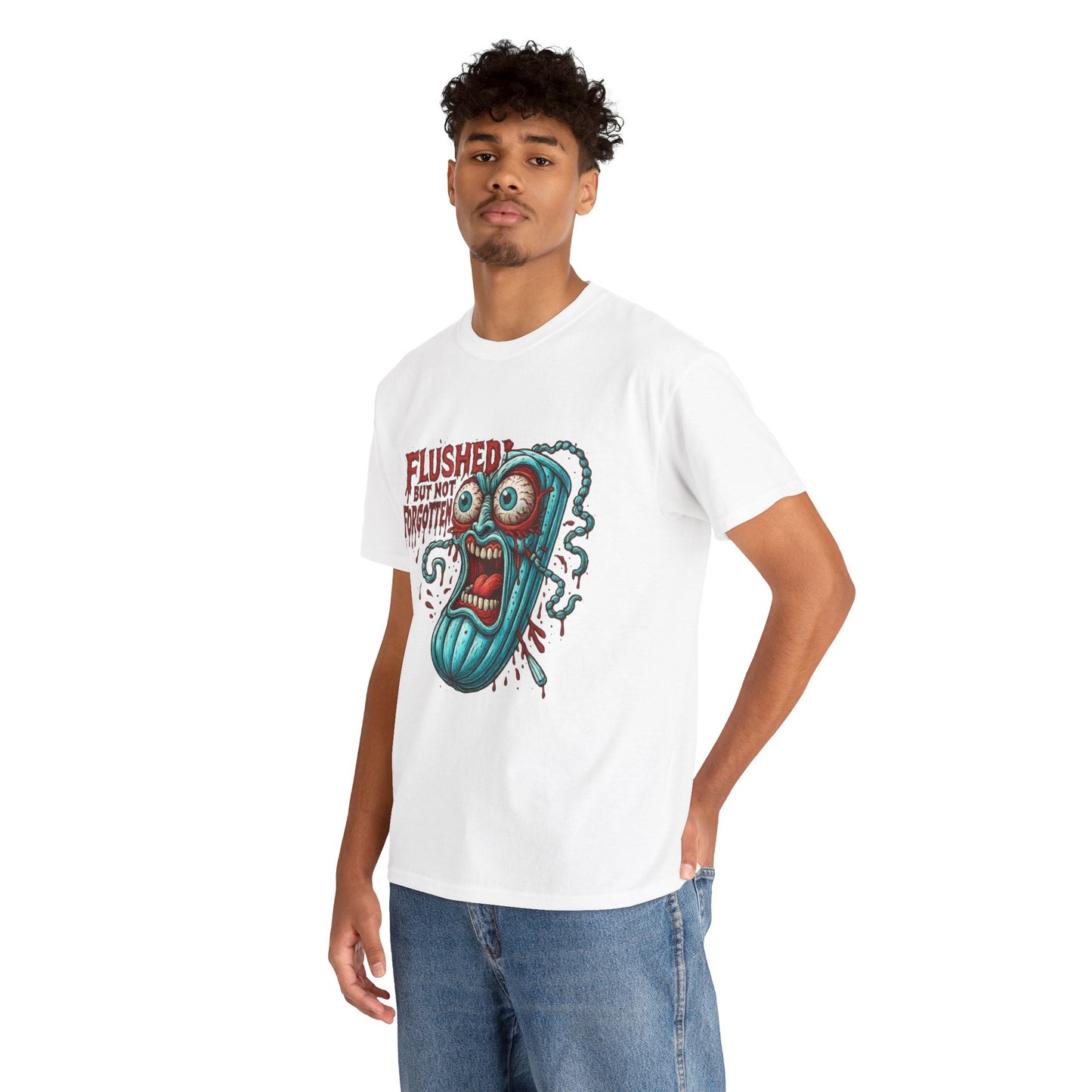 Flushed But Not Forgotten – Horror Tampon Tee