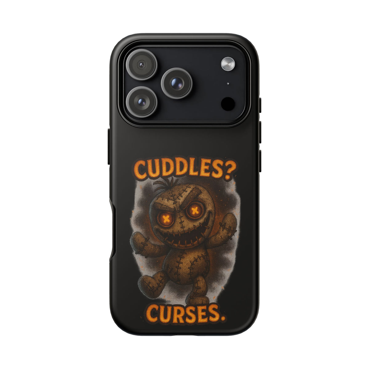 Phone Case — 'Cuddles? Curses.' Voodoo Doll Gothic Protective Case