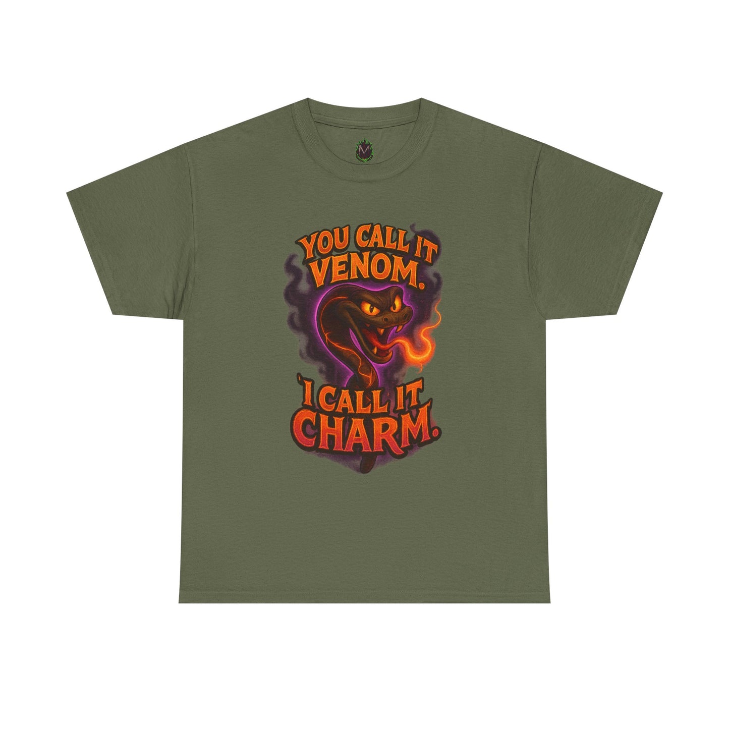 You Call It Venom I Call It Charm T-Shirt | Snake Illustration