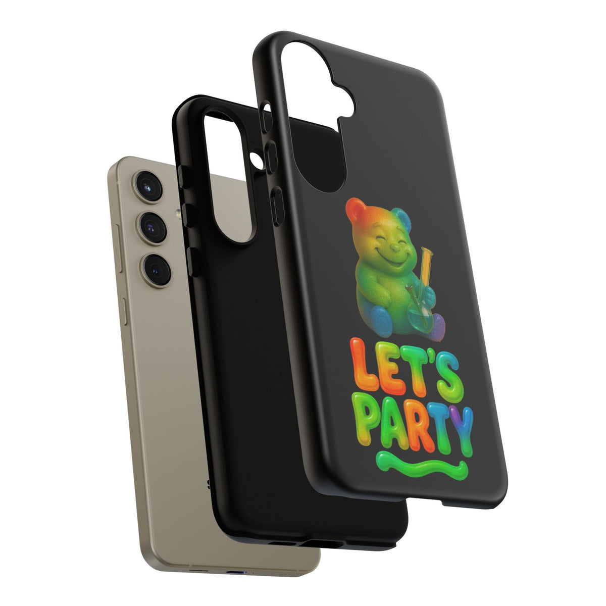 Let's Party Rainbow Bear Phone Case