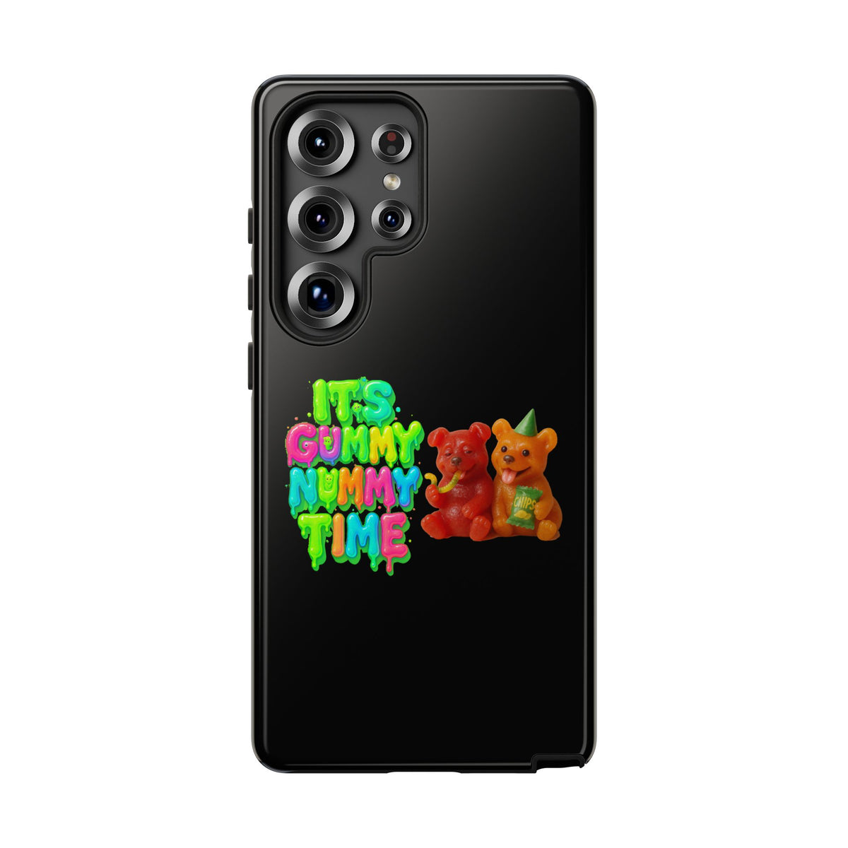 Phone Case — "It's Gummy Nummy Time" Colorful Gummy Bear Protective Case