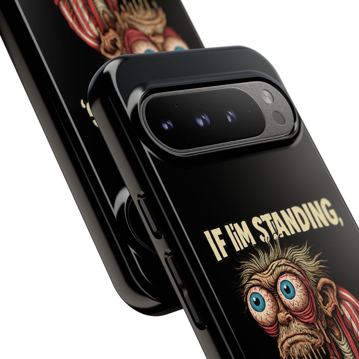 If I’m Standing It’s Against My Will — Funny Sleepy Monster Phone Case