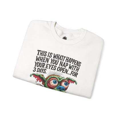 Open Nap Zombie Creature Crewneck