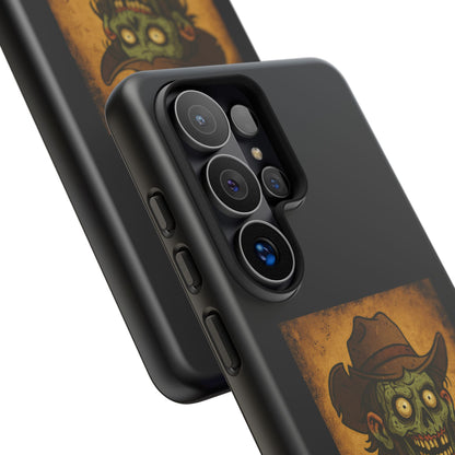 Zombie Cowboy Phone Case — "Ain't No Grave Gonna Hold This Yeehaw" Protective iPhone Cover