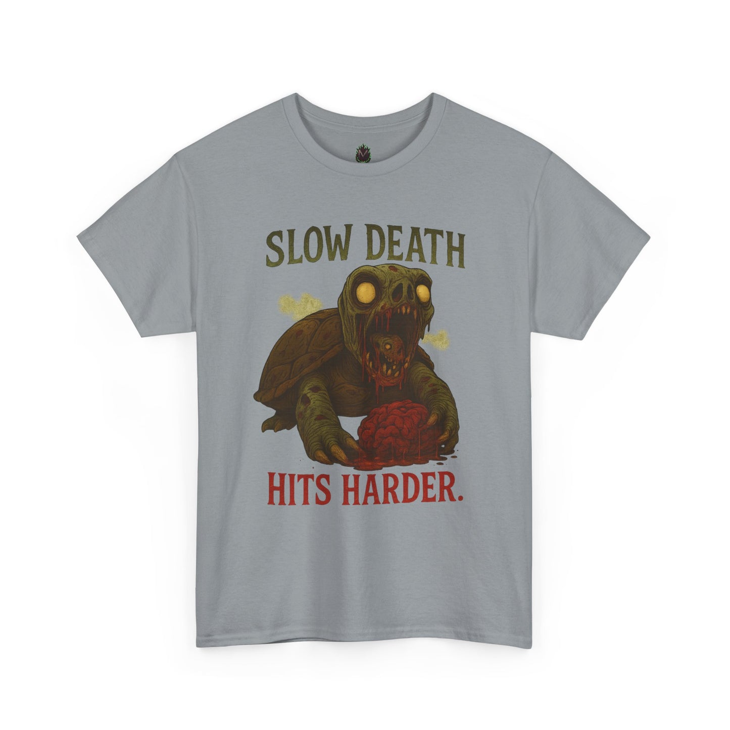 Slow Death Hits Harder – Zombie Turtle Tee