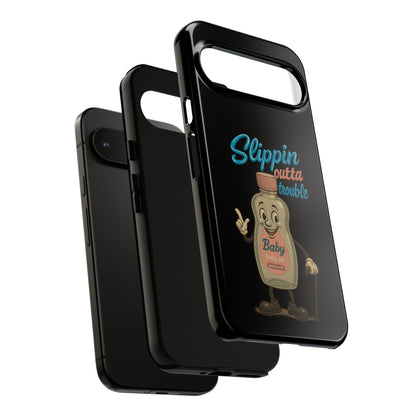 Phone Case — Retro 'Slippin Outta Trouble' Baby Bottle Design
