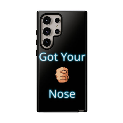 Got Your Nose Phone Case — Funny Neon Fist Design