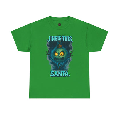 Jingle This Santa T-Shirt | Spooky Christmas Skull Design