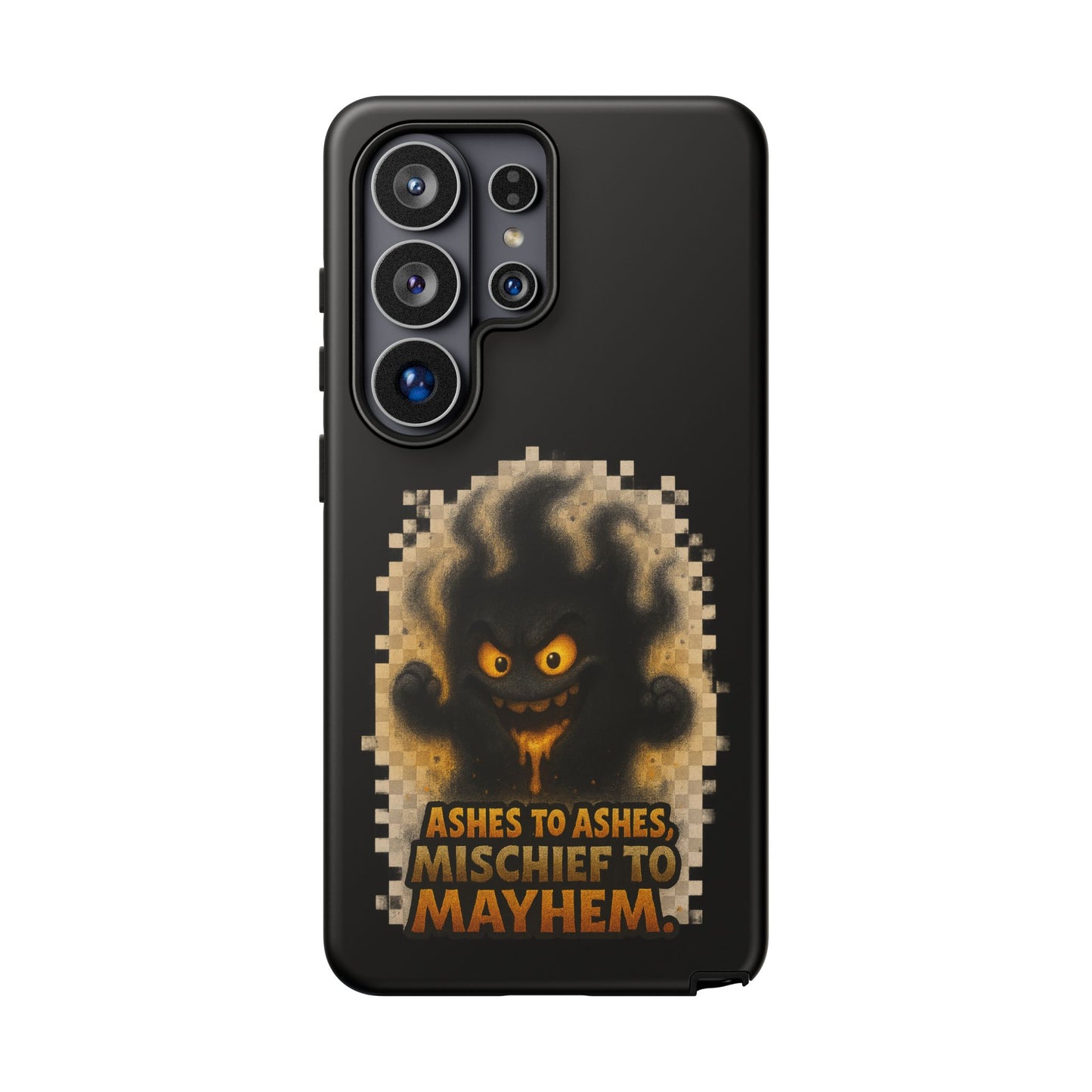Phone Case — 'Ashes to Ashes, Mischief to Mayhem' Spooky Ghost Protective Case