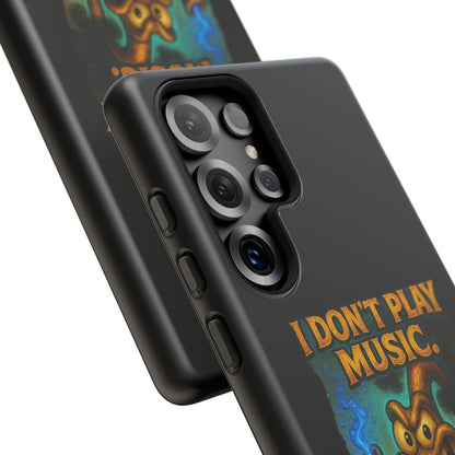 Phone Case — "I Don't Play Music. I Detonate It." Cartoon Bomb Graphic