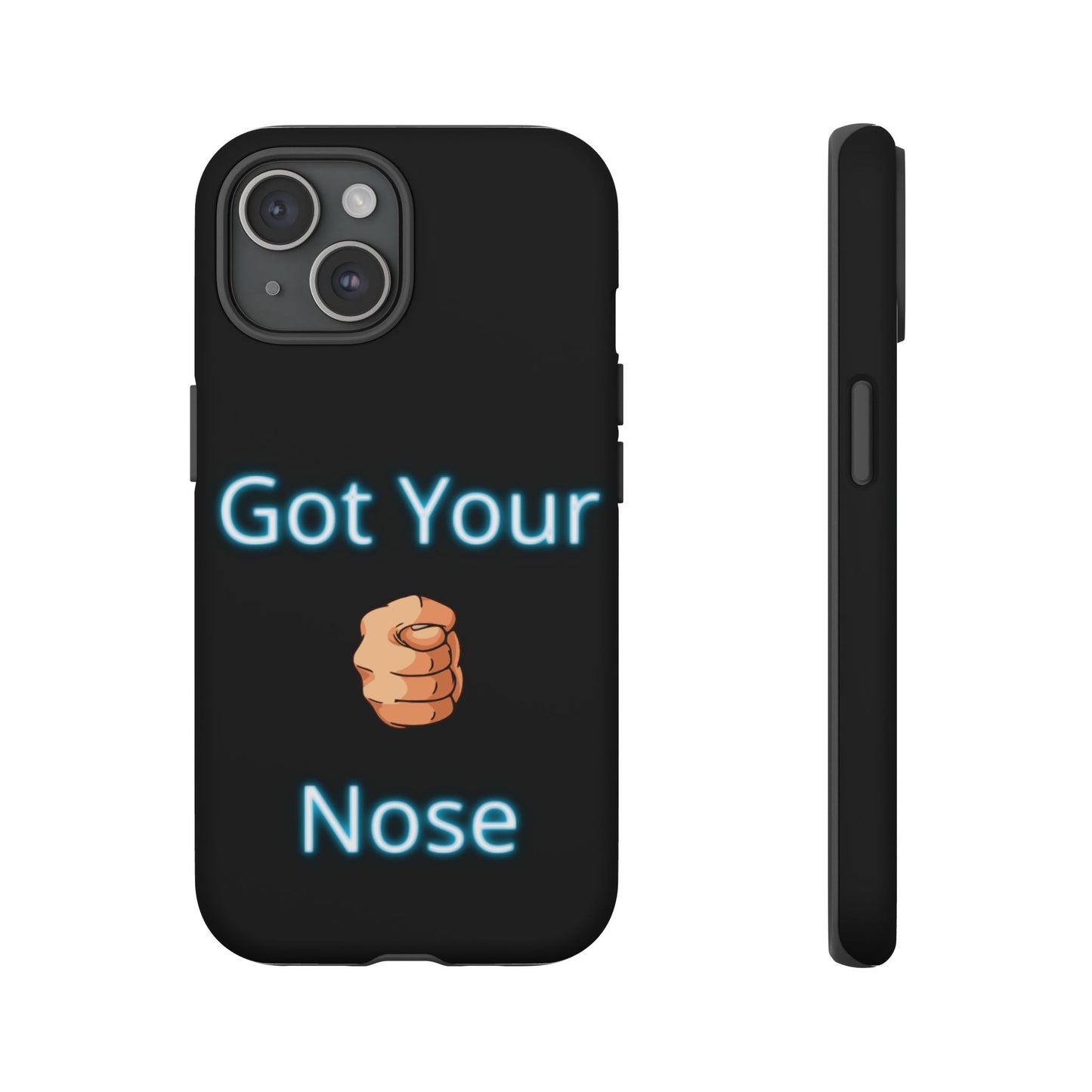Got Your Nose Phone Case — Funny Neon Fist Design