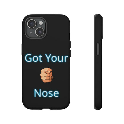 Got Your Nose Phone Case — Funny Neon Fist Design