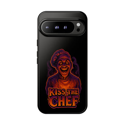 Phone Case — "Kiss the Chef" Neon Horror Chef Design