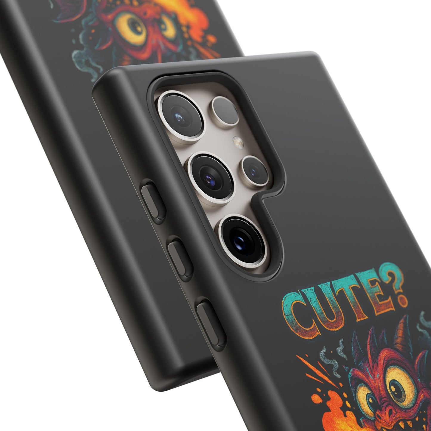 Phone Case — "Cute? I Prefer Dangerously Charming" Dragon Monster Protective Cover