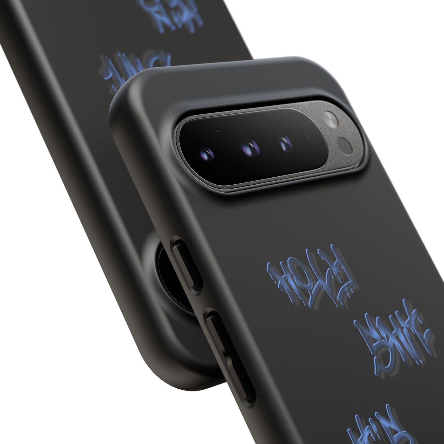 Phone Case — Blue Neon Graffiti "Tough Cases" Protective Cover
