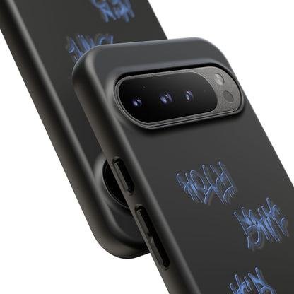 Phone Case — Blue Neon Graffiti "Tough Cases" Protective Cover
