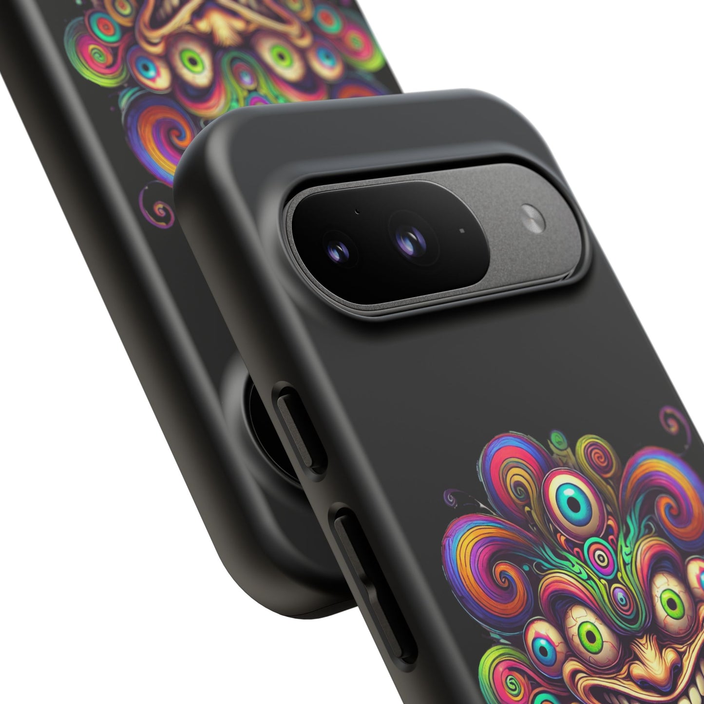Psychedelic Jester Phone Case — Colorful Creepy Clown Tough Case