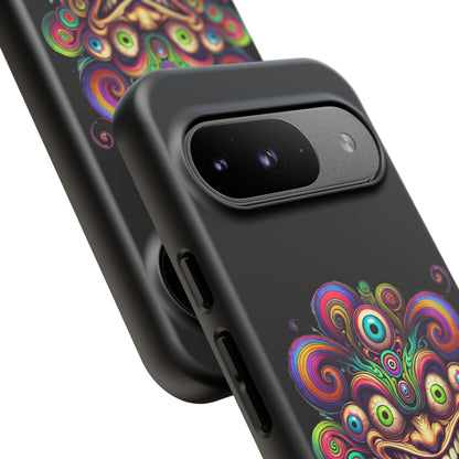 Psychedelic Jester Phone Case — Colorful Creepy Clown Tough Case