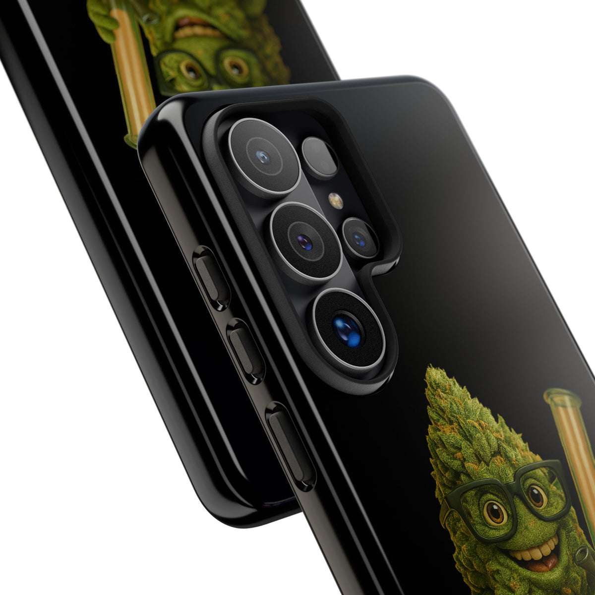 Phone Case — "Educated. Medicated. Elevated." Cute Bud Scientist Design