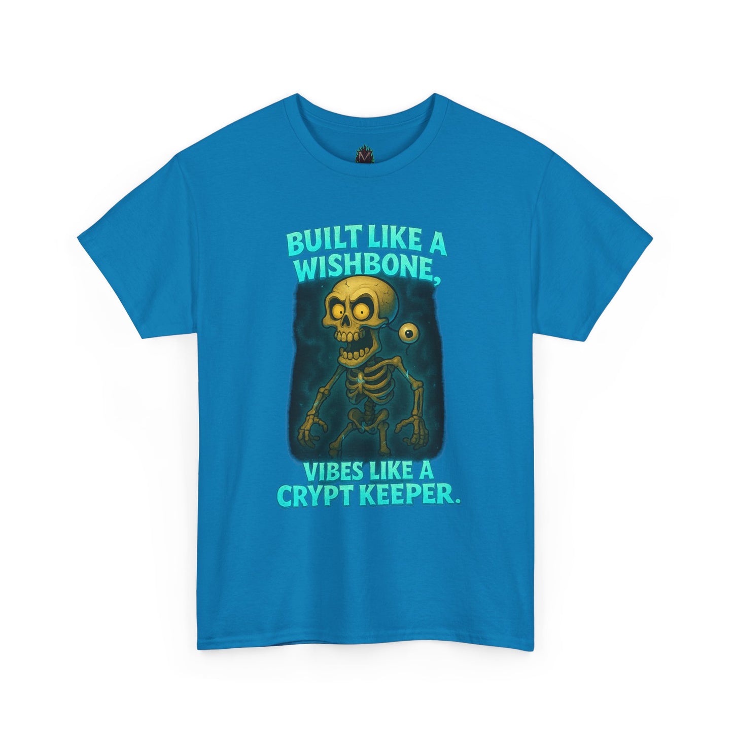 Built Like a Wishbone Skeleton Tee | Creepy Keeper Graphic Shirt