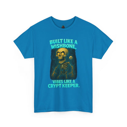 Built Like a Wishbone Skeleton Tee | Creepy Keeper Graphic Shirt