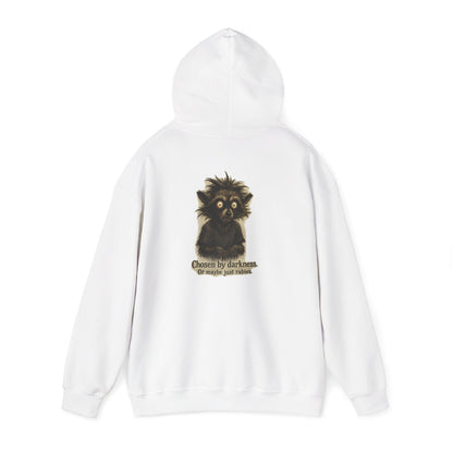 Racoon Hoodie — "Chosen by darkness, or maybe just naptime" Graphic Pullover