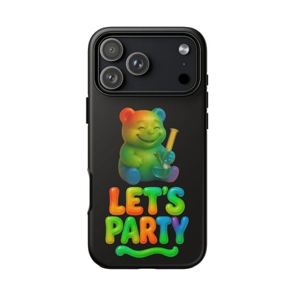 Let's Party Rainbow Bear Phone Case