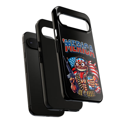 'MERICA Patriotic Phone Case — American Flag Madman Design