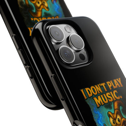 Phone Case — "I Don't Play Music. I Detonate It." Cartoon Bomb Graphic