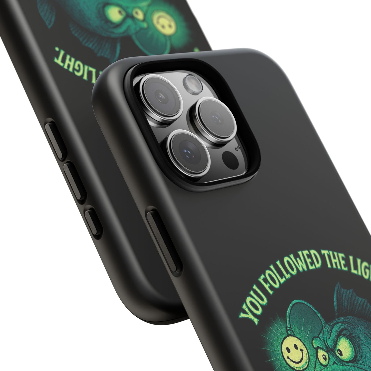 Anglerfish Phone Case – “You Followed The Light, That’s On You” Glow Horror Protective Case