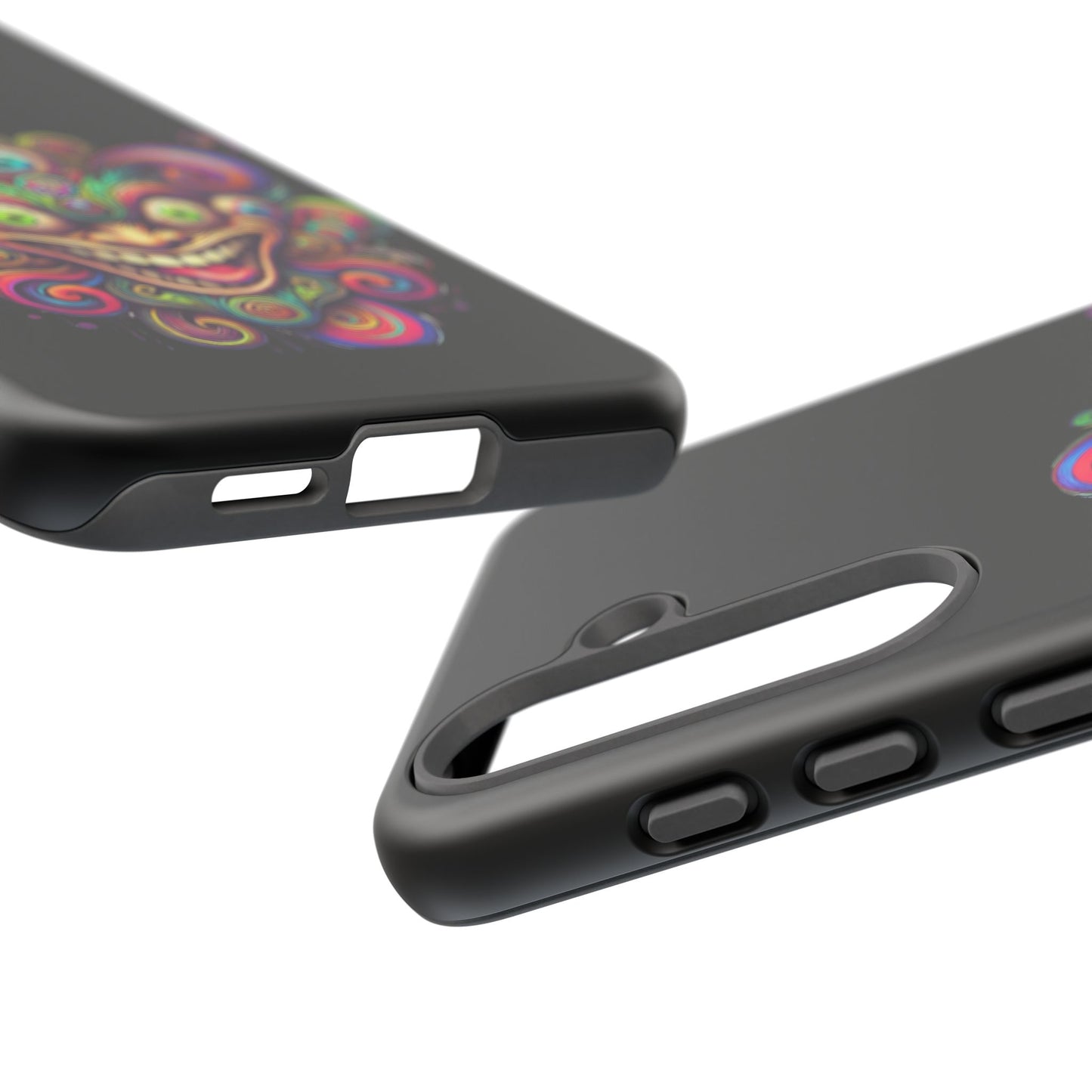 Psychedelic Jester Phone Case — Colorful Creepy Clown Tough Case