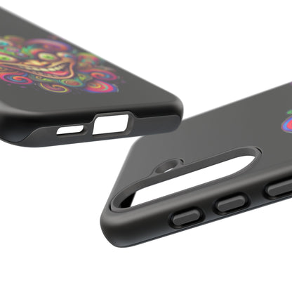 Psychedelic Jester Phone Case — Colorful Creepy Clown Tough Case
