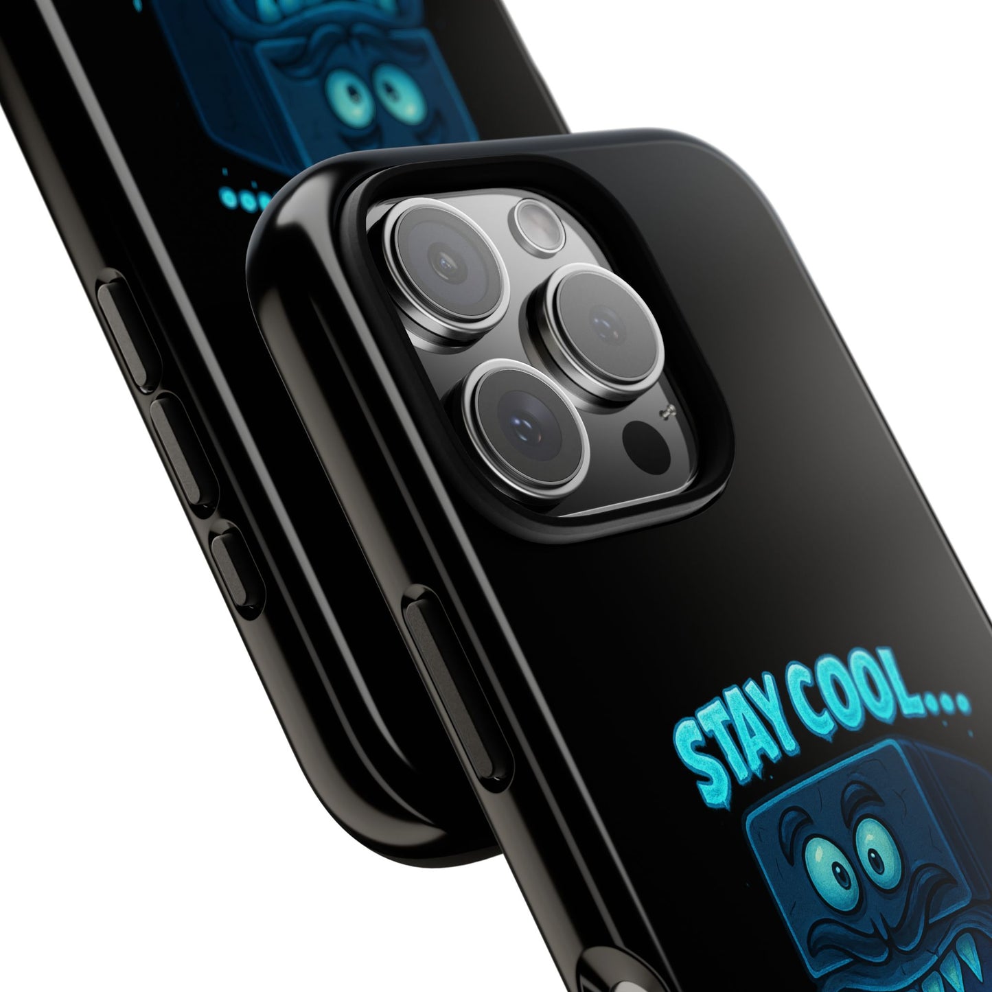 Stay Cool... Or Else. Phone Case — Neon Monster Protective iPhone Cover