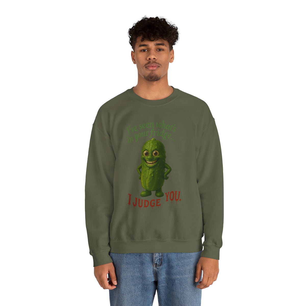 Judgmental Pickle Crewneck