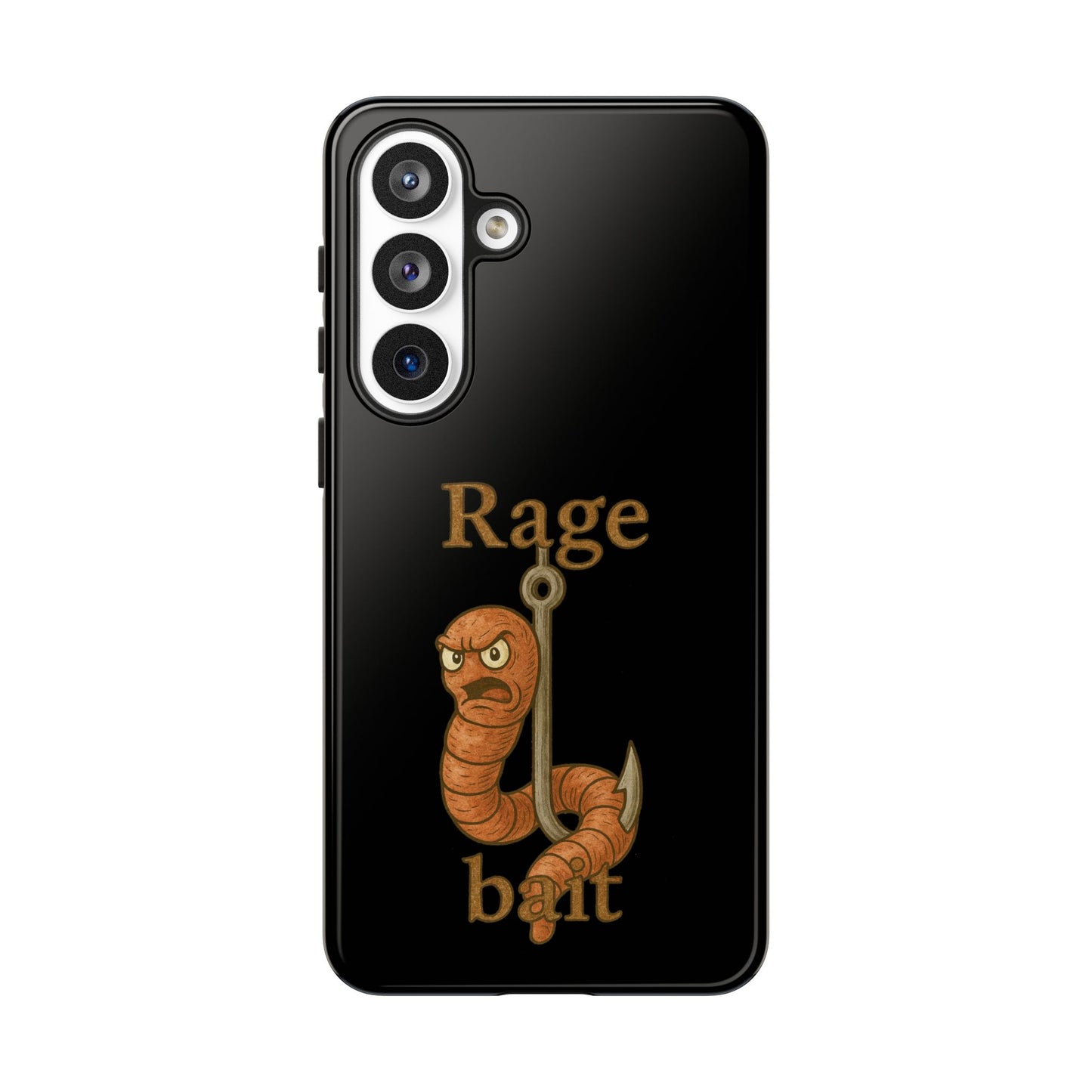 Phone Case — "Rage Bait" Angry Worm Fishing Design