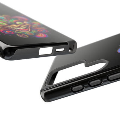 Psychedelic Jester Phone Case — Colorful Creepy Clown Tough Case