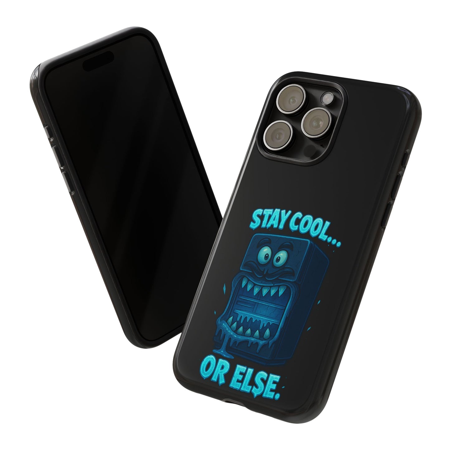 Stay Cool... Or Else. Phone Case — Neon Monster Protective iPhone Cover