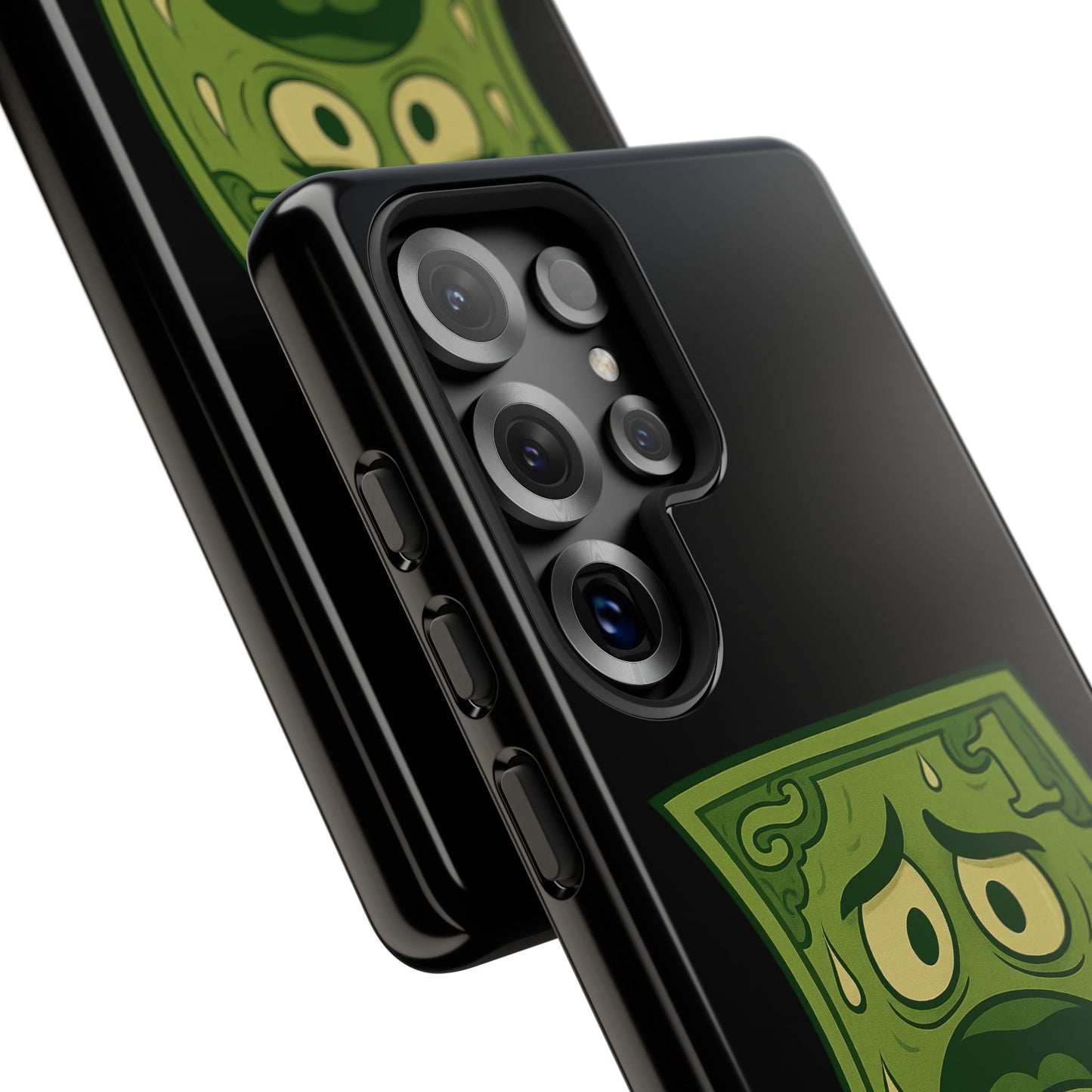 Phone Case — Funny Traumatized Dollar Bill Design ("I'm not dirty, I'm just traumatized")