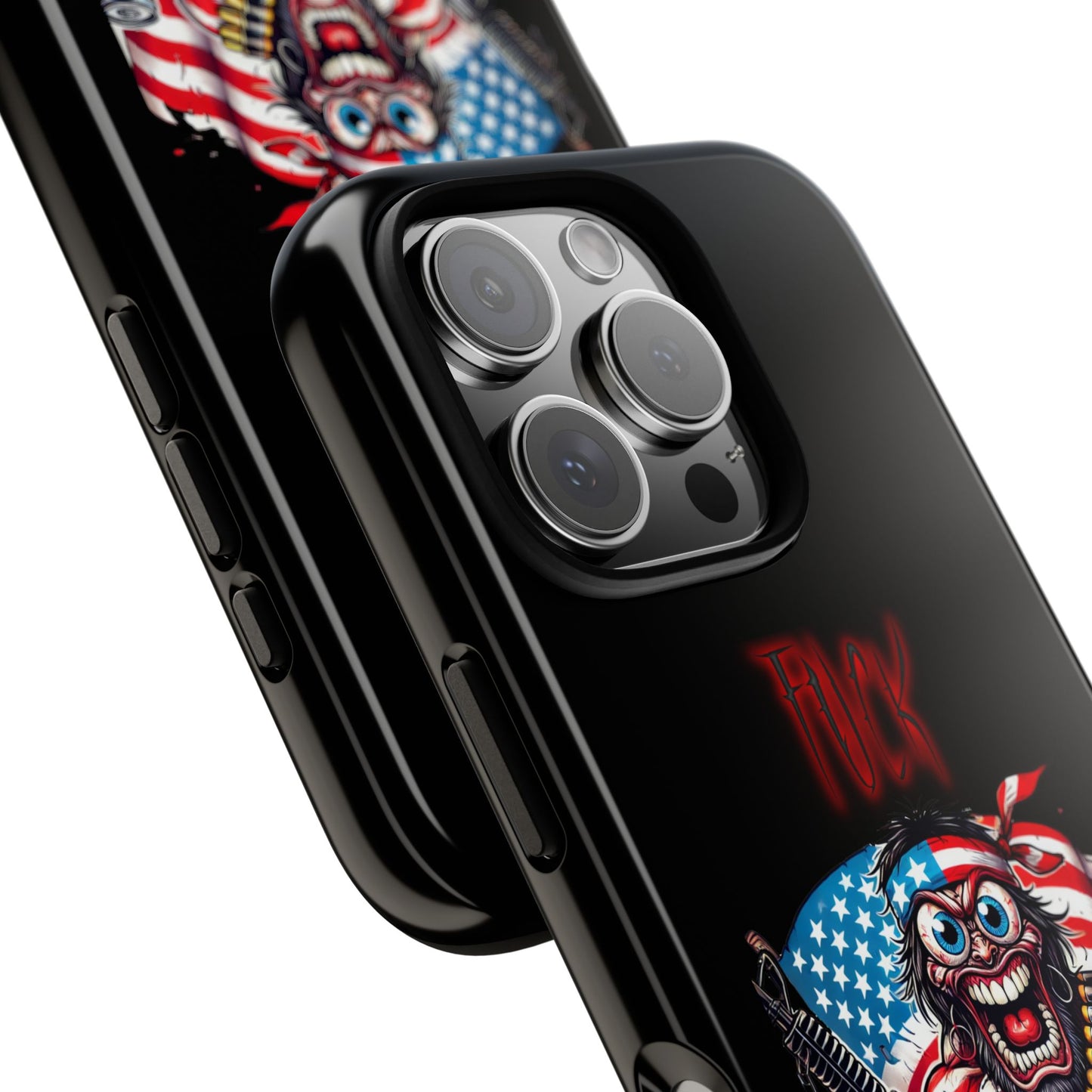 Phone Case — American Flag Skull Soldier Design (Tough Cases)