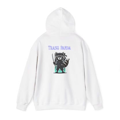 Raccoon Samurai Hoodie — "Trash Panda" Graphic Hooded Sweatshirt