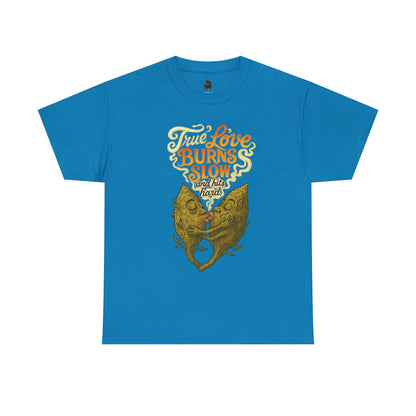 True Love Burns Slow and Hits Hard – Romantic Surrealist Fish T-Shirt